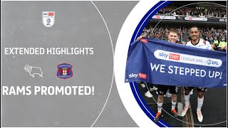 🆙 RAMS PROMOTION  Derby County v Carlisle United extended highlights [upl. by Hilar]