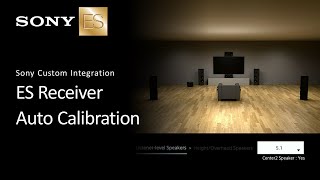 Sony ES Receiver Auto Calibration Walkthrough [upl. by Israeli13]