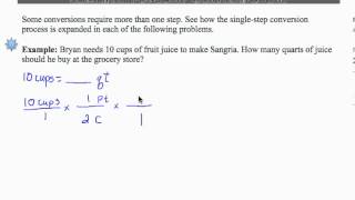 SWL9E8 Basic Arithmetic  US Conversions  MultiStep Conversions [upl. by Karli785]