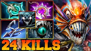 Slark Dota 2 Safelane Carry Meta 733 Pro Gameplay Build Guide [upl. by Oah118]