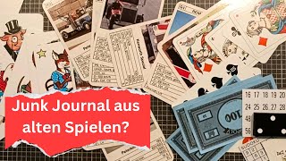 Ein Junk Journal aus alten Spielen So hauchen wir ihnen wieder neues Leben ein schweizer deutsch [upl. by Honeyman]