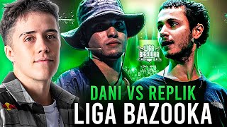 GAZIR reacciona a DANI VS REPLIK en LIGA BAZOOKA 🔥 [upl. by Tedd]