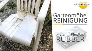 Gartenstühle und Gartenmöbel mit Melamin Pad Rubber reinigen [upl. by Krause]