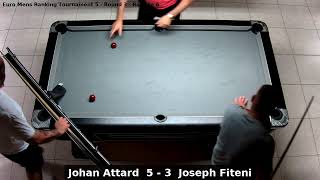 Johan Attard vs Joseph Fiteni  Euro Mens Ranking Tournament 5  Round 3 [upl. by Erinn651]