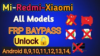 Mi phone frp Baypass Redmi phone frp Baypass Xiaomi phone frp Baypass Redmi phone frp unlocklock [upl. by Beth]