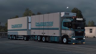 ETS 2 151 Realistic Driving Scania R500 EURO 5 V8 Open Pipe 5 Series Rigid with RJL Mod [upl. by Flower]