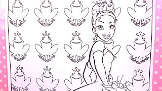 Princesse Disney Tiana et la Grenouille Coloriage [upl. by Ocihc]