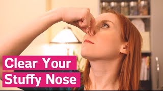 How To Clear A Stuffy Nose Instantly [upl. by Arinay]