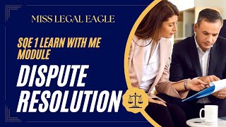 SQE1 Learn With Me Study Module on Dispute Resolution lawstudent sqe uklaw study [upl. by Nnaeerb610]