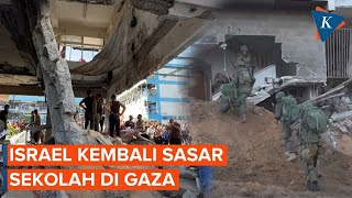 Serangan Udara Israel Kembali Hantam Sekolah di Gaza [upl. by Lamond]