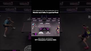 FELIX LEBRUN vs TRULS MOREGARD Quarterfinal WTT Frankfurt 2024 shorts tabletennis short [upl. by Lierbag]