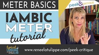 How to Write in Iambic Meter Tutorial  Poetic Meter amp Rhyme Basics [upl. by Kciredor88]