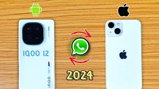 Easy trick Transfer WhatsApp from Android to iPhone easily in 2024 ⚡ without PC or laptop [upl. by Ellett]