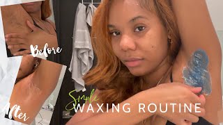 My Wax Routine Easiest To Use Wax Kit On Amazon Body Wax Kit [upl. by Eno]