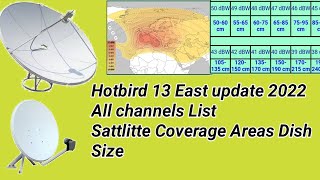 Hotbird 13e frequency  Hotbird 13e channel list 2022  hotbird 13 east [upl. by Ordnassela]