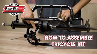 How to assemble Dream Bike Tricycle Conversion Kit quotEnglish versionquot [upl. by Pesek974]