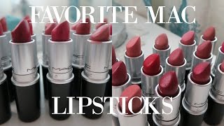 FAVORITE MAC LIPSTICKS [upl. by Enwad]