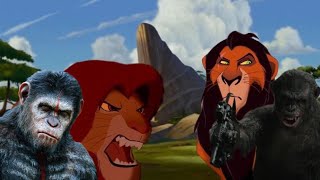 Simba and Caesar vs Scar and Koba [upl. by Bilac]