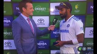 Jasprit Bumrah press conference about Virat kohli  Man of the match [upl. by Ateiram]