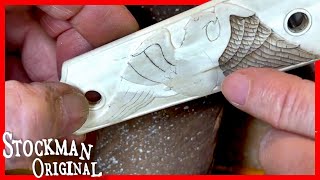 Carving Ivory Grips for a 1911 full length [upl. by Montague259]