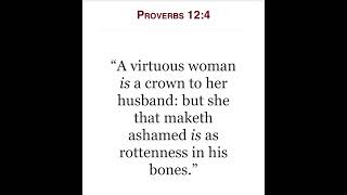 Proverbs 124 👑bible kjv virtue healing jesus feminity proverbs marriage fidelity sacred [upl. by Arinaid664]