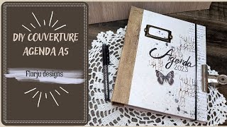 DIY Agenda A5 Vintage  la couverture cartonnée 13 [upl. by Aney]