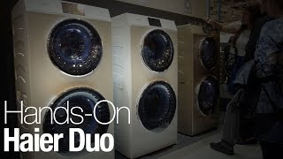 Haiers Duo Washer Lets You Do Two Loads of Laundry at Once [upl. by Aek265]