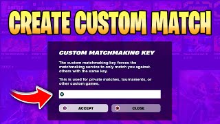 How to Create Custom Match in Fortnite 2024  How to Join Private Match in Fortnite [upl. by Hgielyak]