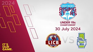 🔴 LIVE Leewards Islands v Barbados  CWI Men’s Under 19  50 Over Championships 2024 [upl. by Starlene]