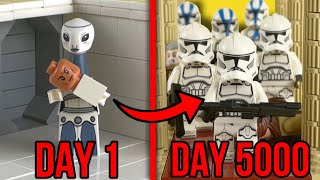 The LIFE of a CLONE TROOPER in LEGO [upl. by Ymme247]