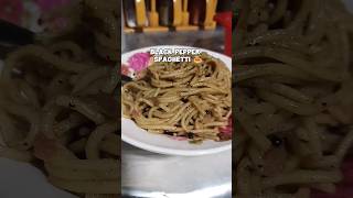 Black pepper spaghetti speghetti whitesauce food cookingfood youtubeshorts youtube [upl. by Liman557]