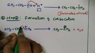 DEHYDRATION OF ETHANOL TO FORM ETHENEMECHANISM👍 [upl. by Slater]