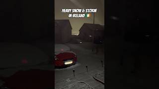 Heavy Snow amp Storm in Ireland shorts  From Me2Wee  Cybin amp Molby snowireland [upl. by Corabelle]