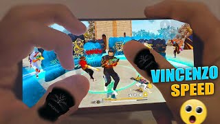 Mobile Vincenzo Shotgun Handcam  Settings Poco F3 👽💗 Free Fire Highlights [upl. by Lesak]