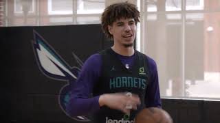 DC For Three LaMelo Ball shoots around and answers questions with Dell Curry [upl. by Aborn]