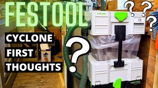 Setting up the festool cyclone and first thoughts [upl. by Anowahs]