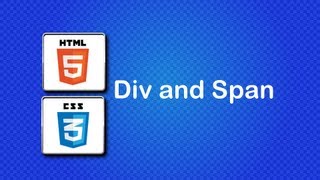 HTML5 and CSS3 Beginner Tutorial 19  Div and Span [upl. by Niemad]