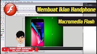 TUTORIAL Iklan Handphone Sederhana Di Macromedia Flash 8 [upl. by Niliram]