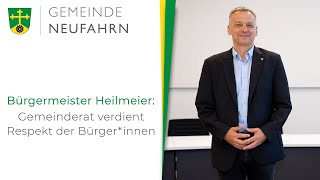 Bürgermeister Heilmeier Gemeinderat verdient Respekt der Bürgerinnen [upl. by Yemirej]