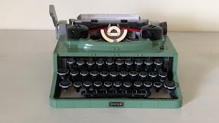 Lego Ideas 21327 Typewriter SpeedBuild [upl. by Zacek244]