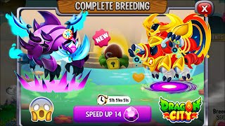 Dragon City High Spiked Rhinodillo Dragon vs High Quantum Wormhole Dragon EXCLUSIVE BREEDING 😱 [upl. by Deerdre338]