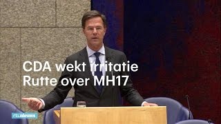 Rutte valt CDA aan na zoveelste suggestieve vraag over MH17  RTL NIEUWS [upl. by Jonme403]