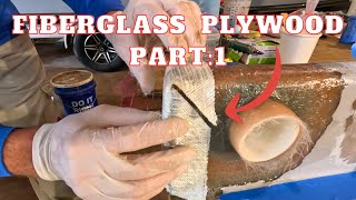 HOWTO Waterproof Plywood using Fiberglass and PVC DIY FIBERGLASS OVER PLYWOOD [upl. by Girand368]