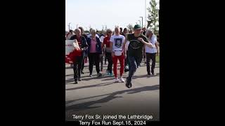 Terry Fox Sr Joined Terry Fox Run 2024 at Lethbridge Alberta terryfox run lethbridge canada [upl. by Eceinert]