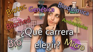 ¿Qué CARRERA de BIOCIENCIAS elegir [upl. by Hazrit929]