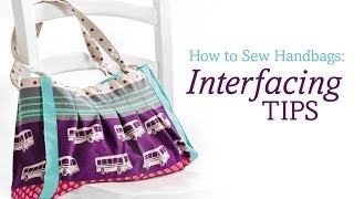 How to sew handbags interfacing tips [upl. by Eupheemia]