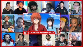 RUROUNI KENSHIN MEIJI KENKAKU ROMANTAN 2023 EPISODE 1 REACTION MASHUP [upl. by Aicul]