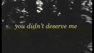 Omar Apollo  Evergreen You Didnt Deserve Me At All Official Lyric Video [upl. by Emiatej]