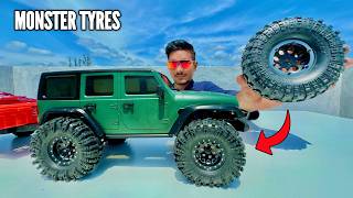 I Bought This Monster Tyre For RC Jeep Wrangler  Chatpat toy TV [upl. by Tchao]