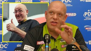 Michael van Gerwen INSISTS NO REVENGE ahead of Gilding MATCHPLAY QF [upl. by Idmann647]